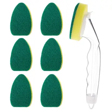 1 Dish Wand and7Refill Replacement Sponge Heads, Heavy Duty Non