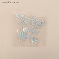 Knights House ชุดสติกเกอร์หมวกกันน็อคมอเตอร์ไซค์ลายตลก1ชิ้นสำหรับตกแต่งมอเตอร์ไซค์ไวนิลสะท้อนแสงสำหรับมอเตอร์ไซค์