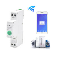 JXB1-63M 1P สวิตช์สาขาอัจฉริยะการควบคุมด้วยเสียงระยะไกล 110V Din Rail 18mm WIFI MCB สำหรับ Smart Home TUYA APP-Pujeu