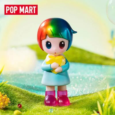 Pop Mart Hapico โลกที่ยอดเยี่ยมชุด Popmart ตาบอดกล่องอะนิเมะตัวเลขตุ๊กตาน่ารักสาววันเกิดรูปการกระทำของเล่นของขวัญ