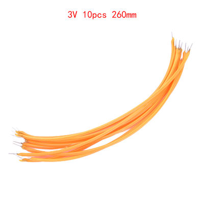 [Auto Stuffs] 2200K 10pcs EDISON bulb filament ชิ้นส่วนหลอดไฟ LED Chip ไดโอดยืดหยุ่น