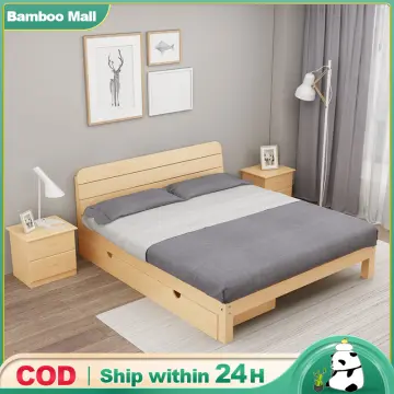 Buy Solid Wood Bed Frame King Size Online | Lazada.Com.Ph