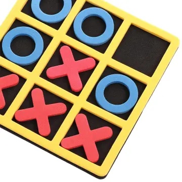 Wooden Tic Tac Toe Board Game XO Chess Parent Child Interaction