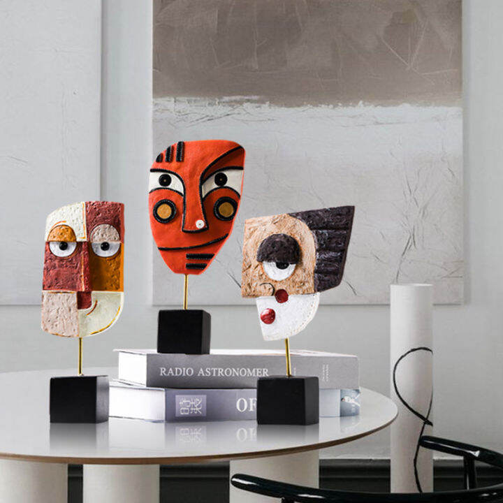 resin-face-art-crafts-decorative-traditional-abstract-tabletop-amp-cabinet-figurines-creative-living-room-home-decoration-ornament