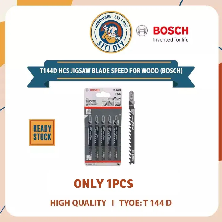 [SitiDIY] BOSCH T144D (1PCS) HCS JIGSAW BLADE SPEED FOR WOOD ...