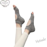 【hot sale】❒♣ C04 Dualswish New Open-toe and Backless Pilates Socks Yoga Socks Non-slip Professional Womens Cotton Wholesale Sports Socks Five Fing