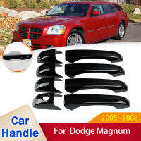 สำหรับ Dodge Magnum 2005 2006 2007 2008กลอสสีดำมือจับประตูสมาร์ทปกจัดแต่งทรงผมสติ๊กเกอร์ตัดรถอุปกรณ์ฟิล์มป้องกัน