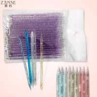 5/50pcs Nail Care Tools Crystal Double Head Reusable Manicure Pusher Cleaning Tool Nail Exfoliator Cosmetic Tools