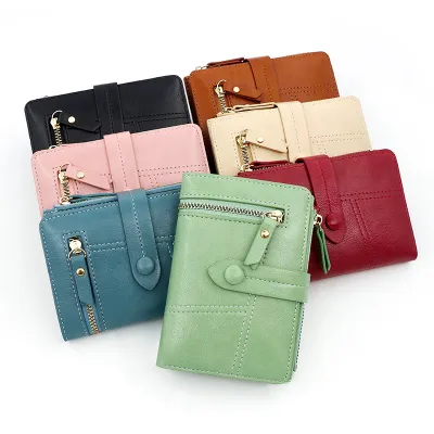 70% Off ID Slot Wallet Coin Purse Zipper PU Have Cash Less Than That Is Registered In The Accounts Leather
