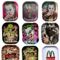 【YF】 Cartoon Rolling Metal Tray 180X140mm Cigarette Hand Roller Smoking Accessories Tobacco Grinder Tools