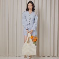 Short-long Sleeve Vest ขายเป็น SET (สี Light Blue)