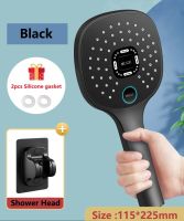 Black addZJ XIAOMI MIJIA High Pressure Shower Head Bathroom Rainfall SKIN SPA 3 Mode Water Saving Shower Faucet Nozzle Bathroom Accessories