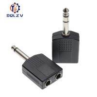 Stereo Mono 1/4 Y Splitter Audio Adapter Splitter 6.35 Male Jack to 2 Female 6.35