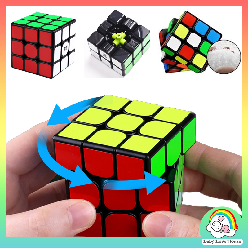 Qiyi Magnetic Black Magic Cube 3x3 Mofangge 3x3x3 Speed Cube Stickerless Magnets Cubo Magico Educational Toys