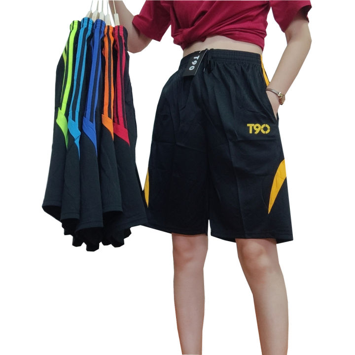 กางเกงขาสั้นของใหม่พร้อมส่งจากไทย-ฟรีไซส์ทรงสวย-มีกระเป๋า2ข้างแถบสี-ใส่ได้ทั้งหญิงและชาย-รุ่น6801-061-1805