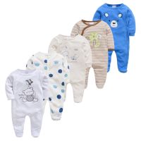 Newborn Girl Boy Pijamas 3PCS 5PCS Sleepers Baby Pyjamas bebe fille Cotton Breathable Baby Pjiamas Cartoon Infant Baby Jumpsuit