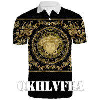 Luxury Versace 001 quick-drying fashion printed polo shirt 13