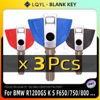 ✉X5กุญแจอะไหล่กุญแจยังไม่ได้ตัดแต่งรถจักรยานยนต์3ชิ้นสำหรับ BMW F800R K1300GT K1200R R1200RT K1300R F650GS F800GS S1000RR R1150 R1200GS