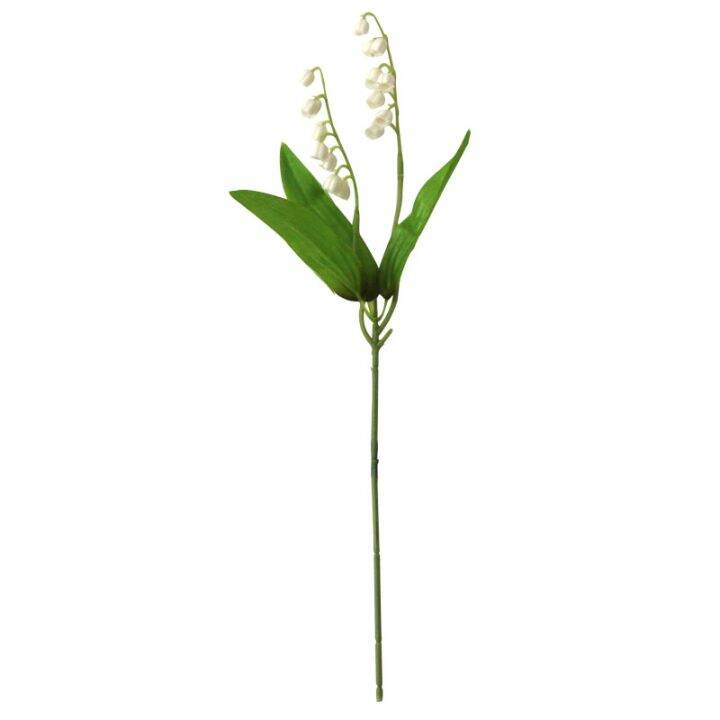 white-simulated-lily-valley-plastic-flower-single-bell-orchid-small-fresh-touch-ins-chime-flower-decorative-artificial-flower