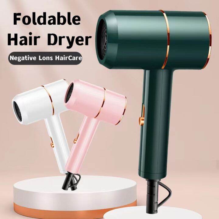 Hair Dryer Double Temperature Protection 3-Gear Wind Power Fasting ...