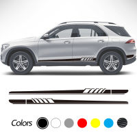 รถประตูด้านข้างกระโปรงลายสติกเกอร์รูปลอกสำหรับ Benz GLE GLK ML Class AMG W164 W166 GLE350 GLE400 GLK350อุปกรณ์เสริม