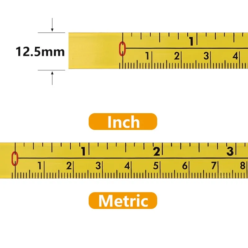 Woodworking T Track Tape Measure 12.5/16/19mm Width Metric Self Adhesive  Scale Ruler for Miter