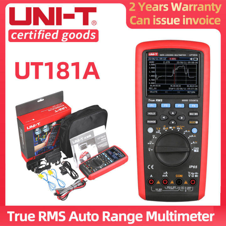 UNI-T Digital Multimeter UT181A Data Logging 20000 Cpture True RMS Low ...