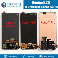 ต้นฉบับสำหรับ OPPO Reno 6 Reno 7 4G 5G Reno6 Reno7กรอบจอ LCD ดิจิไทเซอร์แผงหน้าจอสัมผัสสำหรับ Oppo Reno 7 SE 7SE 7 Pro 5G