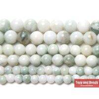 New Arrival White and Green Jade Gem Beads 15 quot; Strand 6 8 10mm Pick Size For Jewelry Making