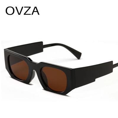 OVZA ใหม่สไตล์แฟชั่นสี่เหลี่ยมผืนผ้าแว่นกันแดดสำหรับผู้หญิงผู้ชายป้องกันรังสียูวีแว่นตา S1085
