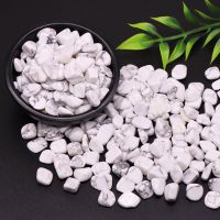 Natural Stone White Turquoise Gravel Specimen Quartz Healing Crystal For Jewelry Making Tumbled Gemstone Home Aquarium Decor