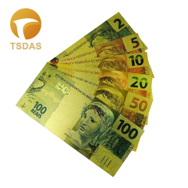 ธนบัตรทองบราซิล2-100-reals-ธนบัตรชุบทองฟอยล์ของขวัญที่ดีที่สุดสำหรับธุรกิจและการตกแต่ง