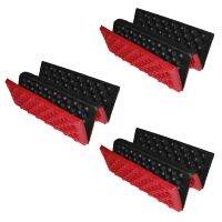 3X Personalized Folding Foam Waterproof Seat Pad Chair Cushion Red+Black