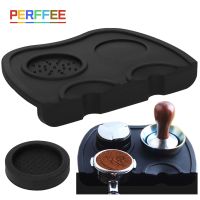Espresso Coffee Tampers Mat Fluted Coffee Tampering Corner Mat Pad Anti-skid Food Safe Silicone Rubber Coffeeware Tamping Mat Cables