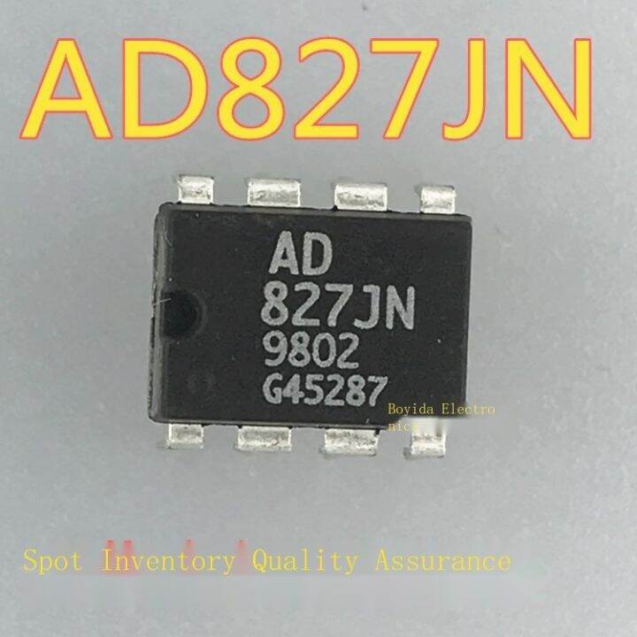 10pcs-ใหม่-ad827jn-ad827ตรง-แปด-pin-audio-dual-op-amp-low-power-dual-op-amp