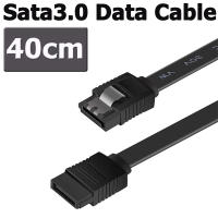 สาย Sata3.0 สีดำ ยาว 40cm Solid State Hard Disk Serial Data Cable Multi-Color Multi-Spec Flexible Sata Hard Disk Fast Transmission Cable