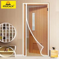 EROCACA Strong Magnetic Door Curtain Mosquito Net Magnetic Curtain Fly Insect Screen Mesh Auto Closing Custom Easy Installation Decorative Door Stops