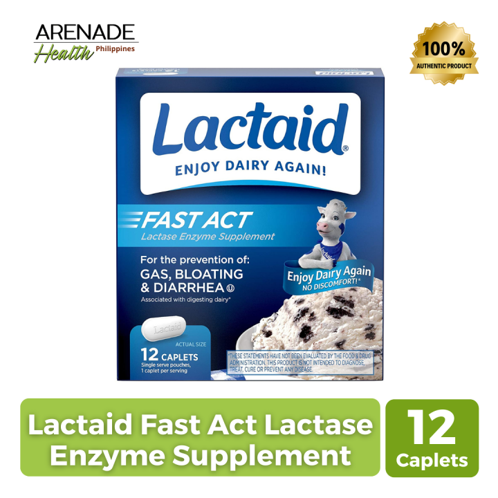 Lactaid Fast Act Lactase Enzyme Supplement 12 Caplets Lazada PH