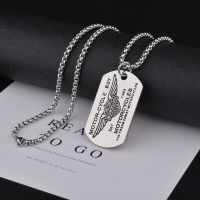 [COD] forces brand hiphop titanium steel hip-hop necklace European and trendy jumper sweater chain men women pendant accessories