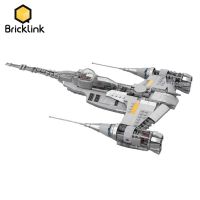 Bricklink MOC อาวุธสงครามอวกาศ Djarin S N-1 Starfighters ยานอวกาศ75325บล็อกตัวต่อสำหรับของขวัญสำหรับเด็ก