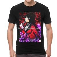 Tvoe Kakegurui T-shirt Men Graphic T Shirt Short Sleeve Anime Manga Yumeko Jabami Tshirt  Cotton Tee Tops Clothes 4XL 5XL 6XL