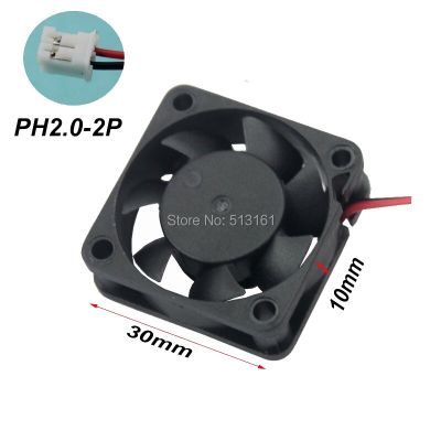 1000 pcs/lot Gdstime 2Pin 30mm 30x30x10mm 12V DC Axial Cooling Motor Cooler Fan Cooling Fans