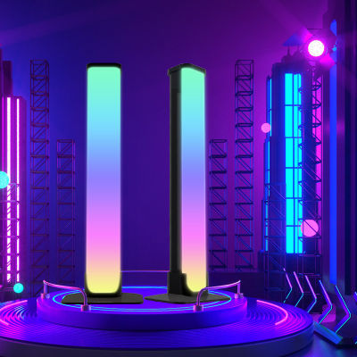 สีเมจิก LED บลูทูธซิมโฟนีเดสก์ท็อปบรรยากาศไฟรถกระบะ RGB ไฟสีเต็มรูปแบบพร้อมเพลงคอมพิวเตอร์ควบคุมจังหวะแสง .