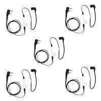 5X 2 Pin Noodle Style Earbud Headphone K Plug Earpiece Headset for Baofeng Uv5R Bf-888S Uv5R Radio Black Wire