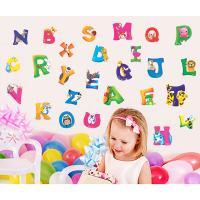 JointFlowers A-Z alphabet animals PVC ภาพจิตรกรรมฝาผนังสติ๊กเกอร์ติดผนัง Nursery KIDS Room decals Decor