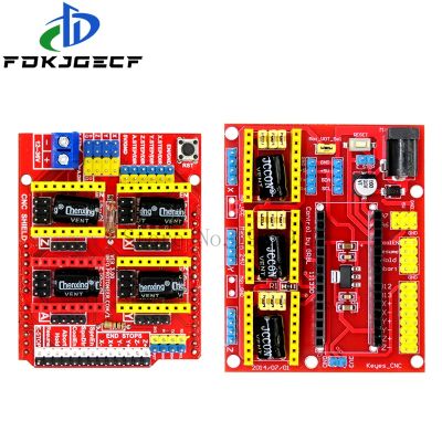 แผงป้องกัน V4แผ่นป้องกัน CNC เครื่องแกะสลัก V3เครื่องพิมพ์3D ชุดสำหรับ Arduino Diy บอร์ดขยายสำหรับเครื่องพิมพ์ไดร์เวอร์ A4988วงจรรวม