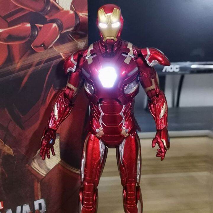 zzooi-disney-movie-avengers-iron-man-model-led-light-superhero-action-figure-toy-dolls-collection-movable-joint-toy-for-kids-gift