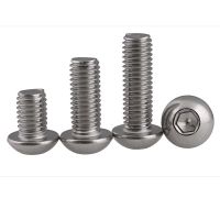 M3 3mm A2 304 Stainless Steel Button Head Hex Bolt Screw Round / Pan M3x6/m3x8/m3x10/m3x12/m3x16/m3x20 Nails Screws Fasteners