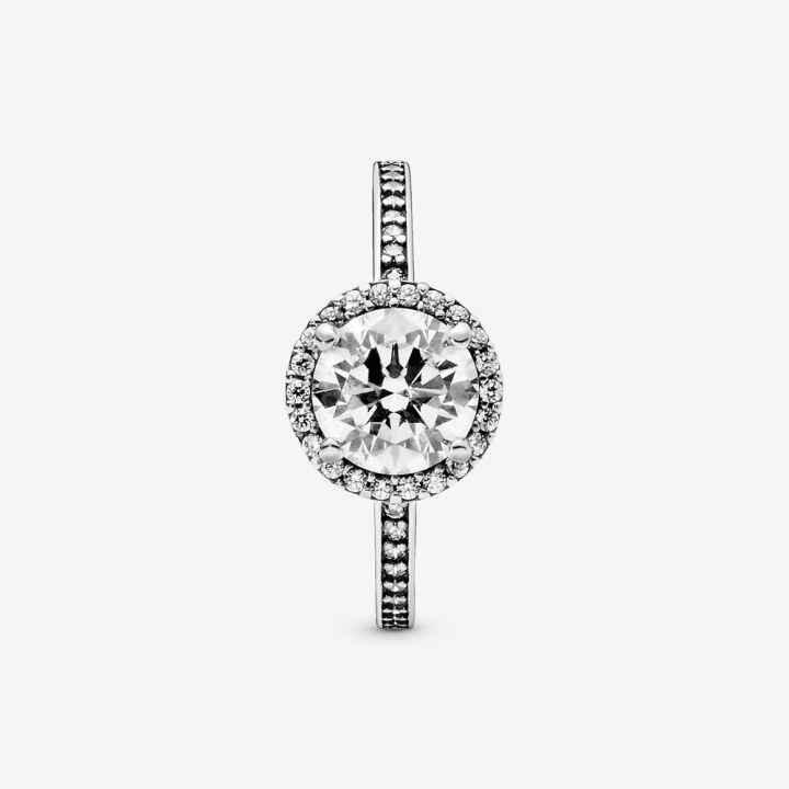pandora-brilliant-round-ring-elegant-fashion-196250cz-gift-แหวนแฟนของขวัญ