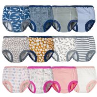 Baby Training Pants Cotton Breathable 4 Layers Diapers Infant Toddler Washable Cloth Nappies Cartoon Print Absorbent Underwear